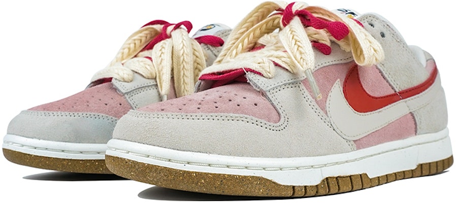 (W) 【定制鞋款】耐克Dunk Low SE'情人节灰白粉' DO9457-100(Team陆-豆沙粉QD) Lookbook (W) 【定制鞋款】耐克Dunk Low SE'情人节灰白粉' DO9457-100(Team陆-豆沙粉QD)