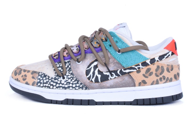 (W) 나이키 덩크 로우 SE '와일드 걸 패치워크 브라운' (Custom Shoes) DN3866-100(Team42-女款狂野女孩棕褐) Buy (W) 나이키 덩크 로우 SE '와일드 걸 패치워크 브라운' (Custom Shoes) DN3866-100(Team42-女款狂野女孩棕褐)