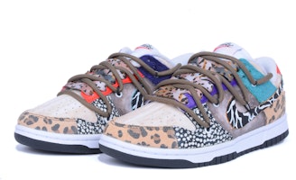 (W) 나이키 덩크 로우 SE '와일드 걸 패치워크 브라운' (Custom Shoes) DN3866-100(Team42-女款狂野女孩棕褐) Lookbook (W) 나이키 덩크 로우 SE '와일드 걸 패치워크 브라운' (Custom Shoes) DN3866-100(Team42-女款狂野女孩棕褐)