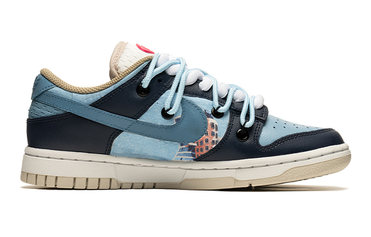 Order (W) [Kasut Kustom] Edisi Khas Nike Dunk Rendah 'Putih Biru' 'Seri Kota Prague' DX6060-121(TeamB-女款布拉格白蓝I-BOX)