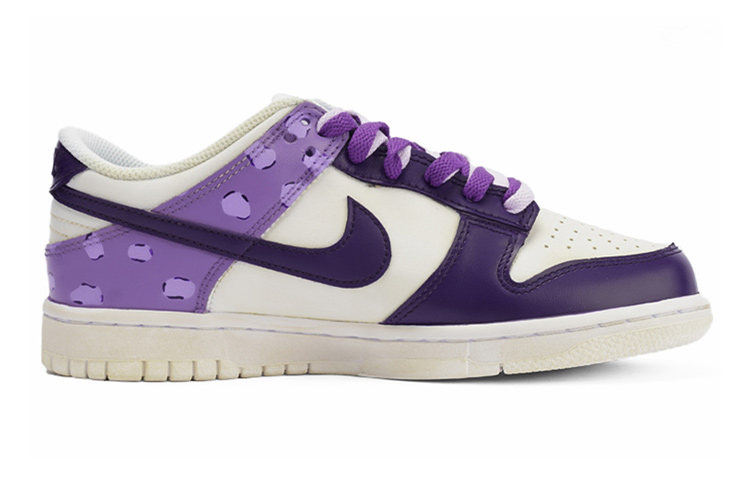 Order (W) 나이키 덩크 로우 화이트 퍼플 '레오파드 Y2K' (커스텀) DH9765-100(TeamI-女款紫豹纹S-BOX)