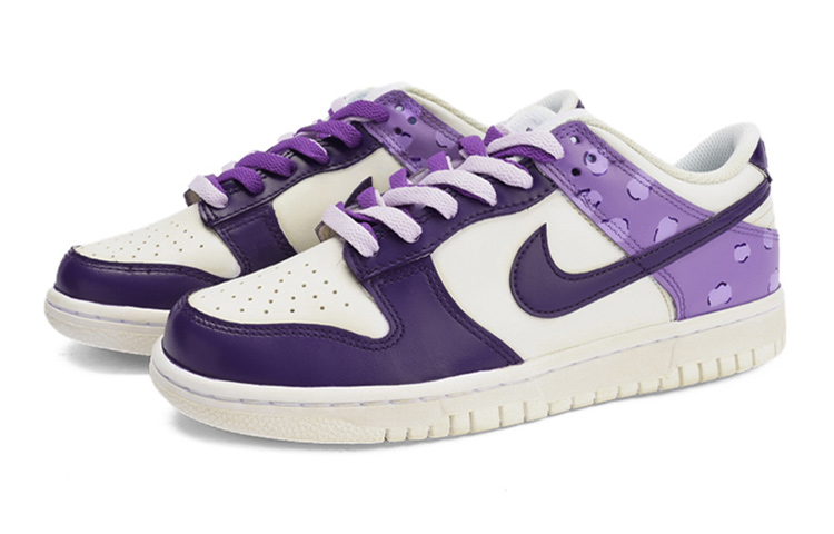 Lookbook (W) 나이키 덩크 로우 화이트 퍼플 '레오파드 Y2K' (커스텀) DH9765-100(TeamI-女款紫豹纹S-BOX)