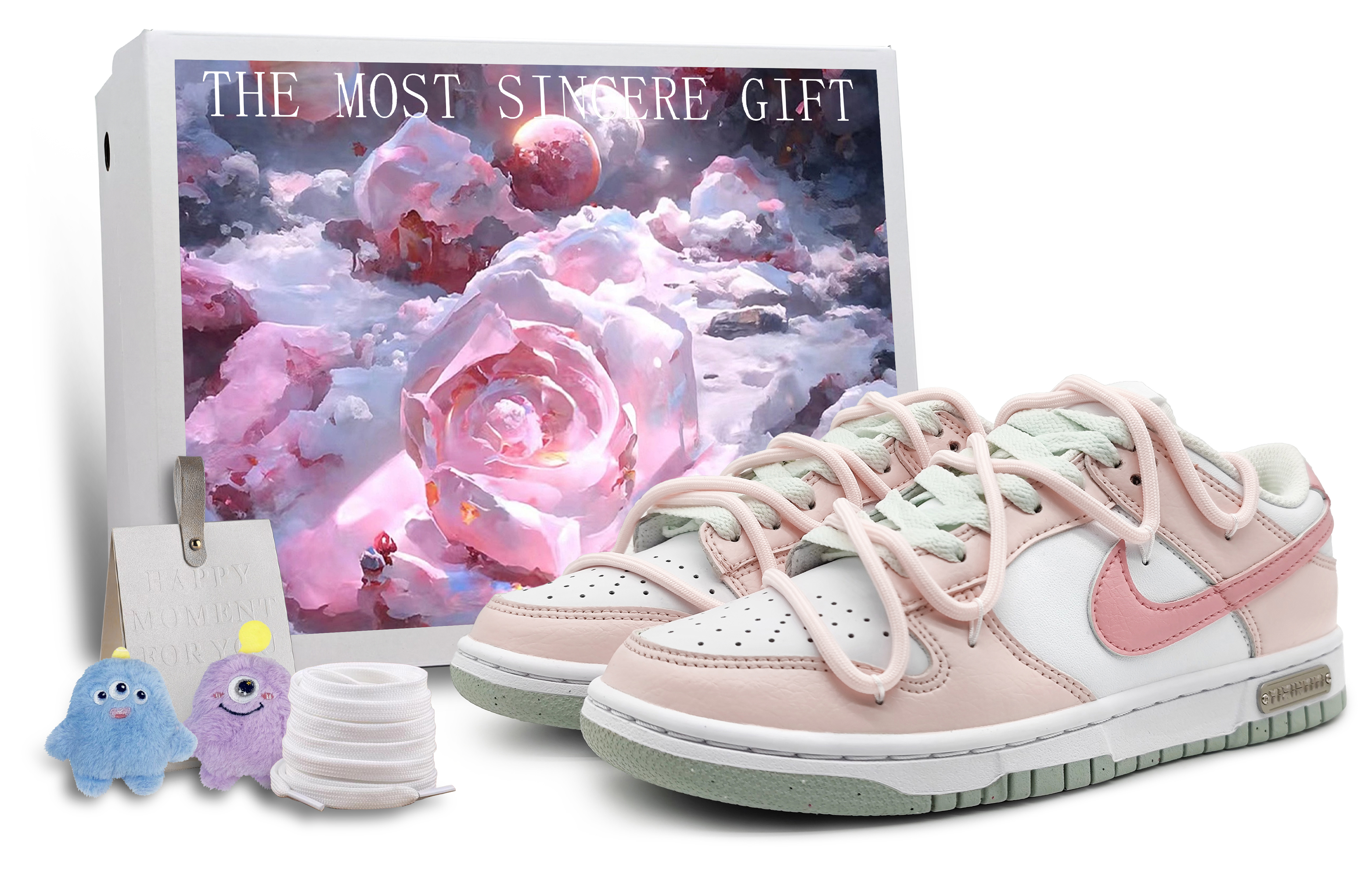 [Custom Shoes] (W) Nike Dunk Next Nature 'Peach Bubble Tea'