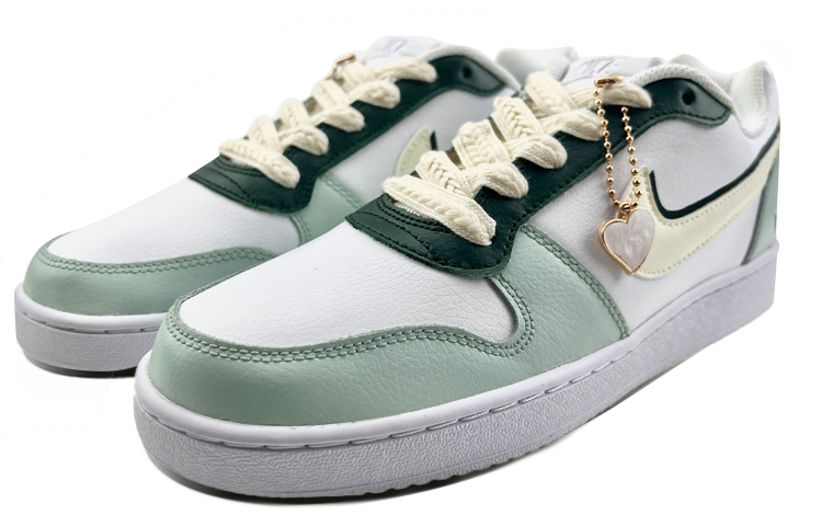 Lookbook 【定制球鞋】 Nike EBERNON 愛心 牛油果 清新 低幫 板鞋 女款 綠黃