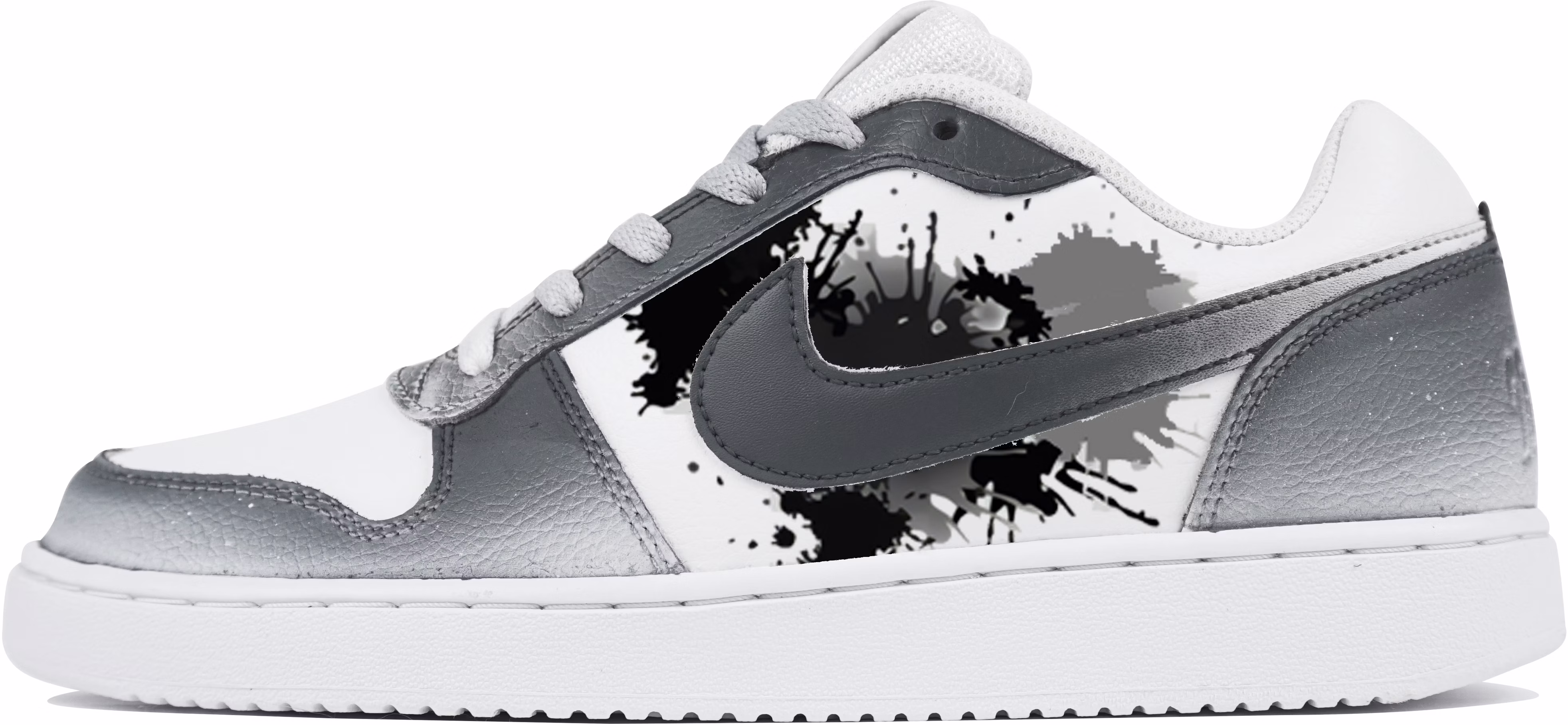 custom-shoes-women-nike-ebernon-low-chinese-ink-splash-grey-white