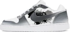 Buy 【定制球鞋】Nike EBERNON Low 玖制 中國風 漸變 山水畫 水墨風 潑墨 輕定制 低幫 板鞋 女款 白灰