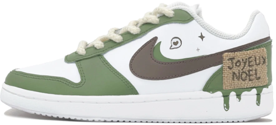 (W) 【カスタムシューズ】ナイキ エバーノン ロー「クリスマス ハート グリーン-ホワイト」 AQ1779-100(TeamS-法语圣诞快乐QD) Buy (W) 【カスタムシューズ】ナイキ エバーノン ロー「クリスマス ハート グリーン-ホワイト」 AQ1779-100(TeamS-法语圣诞快乐QD)