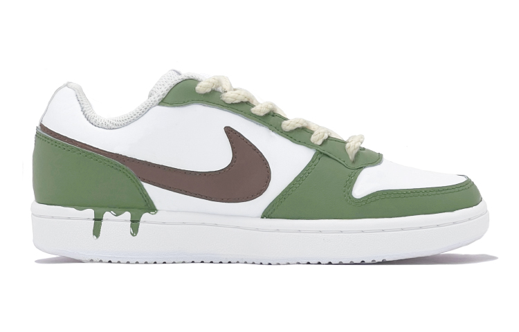 Order (W) 【カスタムシューズ】ナイキ エバーノン ロー「クリスマス ハート グリーン-ホワイト」 AQ1779-100(TeamS-法语圣诞快乐QD)