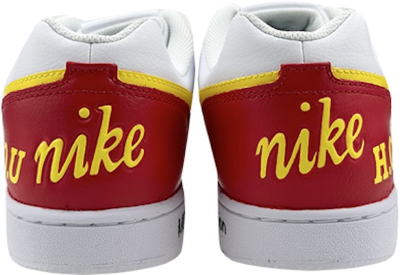 【定制球鞋】Nike EBERNON 玩鞋禮盒 火箭 塗鴉休士頓 低筒 板鞋 女款 白紅黃 Purchase 【定制球鞋】Nike EBERNON 玩鞋禮盒 火箭 塗鴉休士頓 低筒 板鞋 女款 白紅黃
