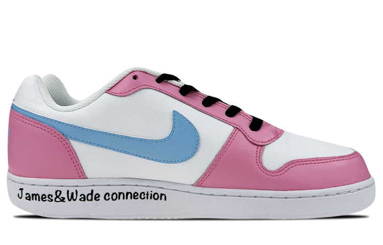 Order (W) [Kasut Khusus] Nike Ebernon Low 'Miami Heat Pink-Biru' AQ1779-100(Team叁-女款NE热火S-BOX)