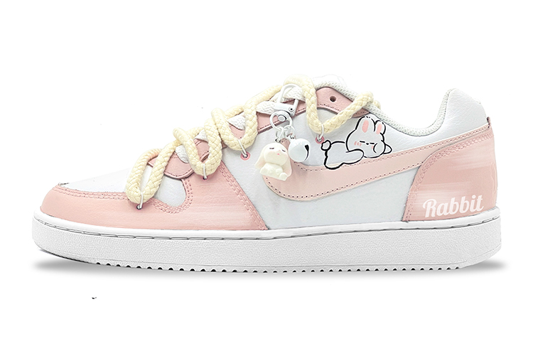 [Custom Shoes] (W) Nike EBERNON Low 'Pink White Rabbit'