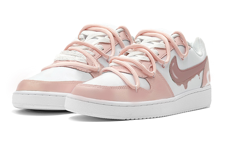 Lookbook (W) [Zapatos Personalizados] Nike Ebernon Low 'Degradado Rosa San Valentín' AQ1779-100(TeamS-兔兔耳朵EB)