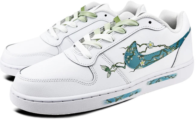 (W) Zapatillas Nike Ebernon Low 'Van Gogh Almendro Blanco Verde' AQ1779-100(Team叁-女款NE杏花S-BOX) Lookbook (W) Zapatillas Nike Ebernon Low 'Van Gogh Almendro Blanco Verde' AQ1779-100(Team叁-女款NE杏花S-BOX)