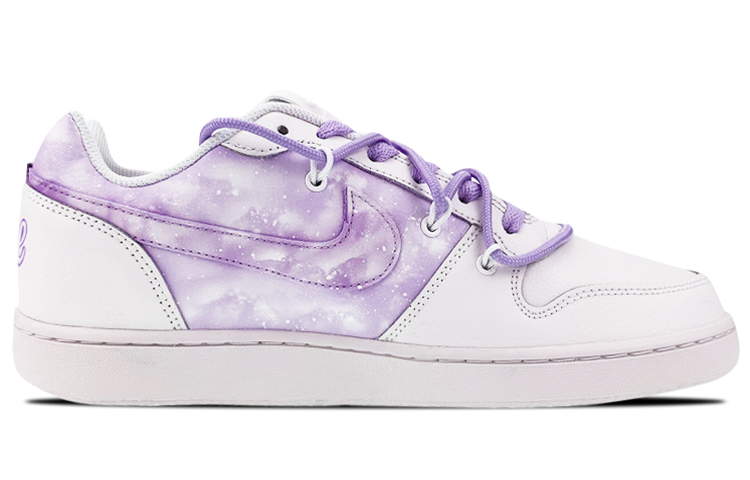 Order (W) [Kasur Kasut] Nike Ebernon Low 'Putih-Unggu Gradasi' AQ1779-100(Team叁-女款NE紫S-BOX)