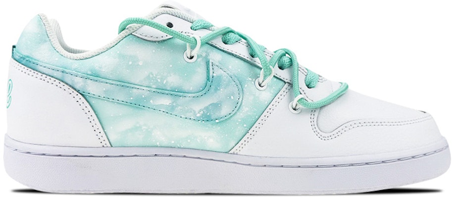 【定制球鞋】Nike Ebernon Low 是在玩鞋 禮盒 拉菲草燈帶 漸變 解構 簡約 夢幻 低幫 板鞋 女款 白綠 Order 【定制球鞋】Nike Ebernon Low 是在玩鞋 禮盒 拉菲草燈帶 漸變 解構 簡約 夢幻 低幫 板鞋 女款 白綠