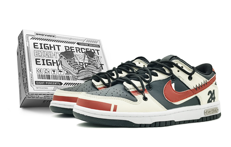 Order (W) [Zapatos Personalizados] Nike EIGHT% x Dunk Low '24K Negro Rojo' FD1232-001(Team-131-24K-S)