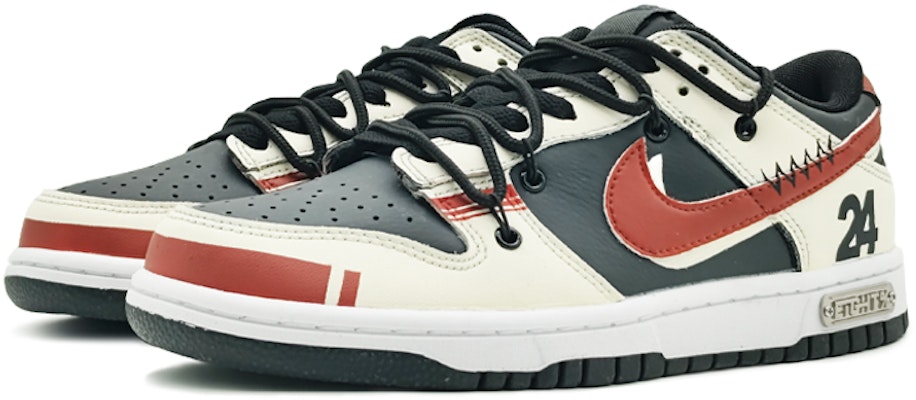 【定製球鞋】Nike Dunk EIGHT% 24K 美式復古 機車風 潮流 解構 特殊禮盒 防滑 低筒 板鞋 女款 黑紅 Purchase 【定製球鞋】Nike Dunk EIGHT% 24K 美式復古 機車風 潮流 解構 特殊禮盒 防滑 低筒 板鞋 女款 黑紅