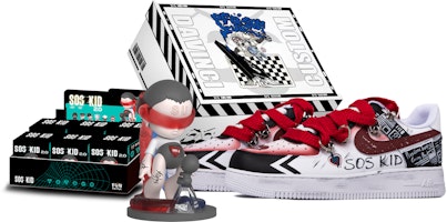 (W) Nike Air Force 1 Da Vinci Personalizadas Negro Blanco Rojo DD8959-100(TeamM-女款娱乐至死联名) Buy (W) Nike Air Force 1 Da Vinci Personalizadas Negro Blanco Rojo DD8959-100(TeamM-女款娱乐至死联名)