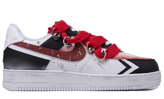 (W) Nike Air Force 1 Da Vinci Personalizadas Negro Blanco Rojo DD8959-100(TeamM-女款娱乐至死联名) Lookbook (W) Nike Air Force 1 Da Vinci Personalizadas Negro Blanco Rojo DD8959-100(TeamM-女款娱乐至死联名)