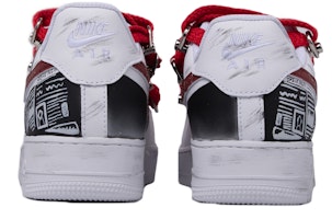 (W) Nike Air Force 1 Da Vinci Personalizadas Negro Blanco Rojo DD8959-100(TeamM-女款娱乐至死联名) Purchase (W) Nike Air Force 1 Da Vinci Personalizadas Negro Blanco Rojo DD8959-100(TeamM-女款娱乐至死联名)
