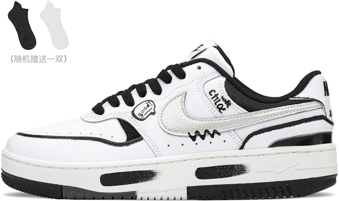 【客製化球鞋】Nike Gamma Force FZBB 主題 小眾 百搭 塗鴉訊號 防滑耐磨 低筒 滑板鞋 女款 黑白 Buy 【客製化球鞋】Nike Gamma Force FZBB 主題 小眾 百搭 塗鴉訊號 防滑耐磨 低筒 滑板鞋 女款 黑白