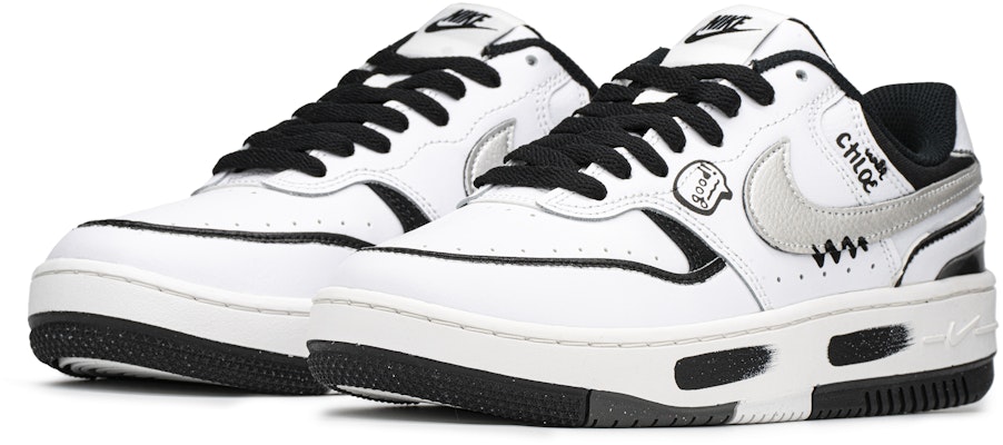 【客製化球鞋】Nike Gamma Force FZBB 主題 小眾 百搭 塗鴉訊號 防滑耐磨 低筒 滑板鞋 女款 黑白 Lookbook 【客製化球鞋】Nike Gamma Force FZBB 主題 小眾 百搭 塗鴉訊號 防滑耐磨 低筒 滑板鞋 女款 黑白