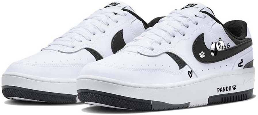 【定制球鞋】Nike Gamma Force 熊貓 慵懶熊貓 中式國風 輕便耐磨 低幫 板鞋 女款 黑白 Lookbook 【定制球鞋】Nike Gamma Force 熊貓 慵懶熊貓 中式國風 輕便耐磨 低幫 板鞋 女款 黑白