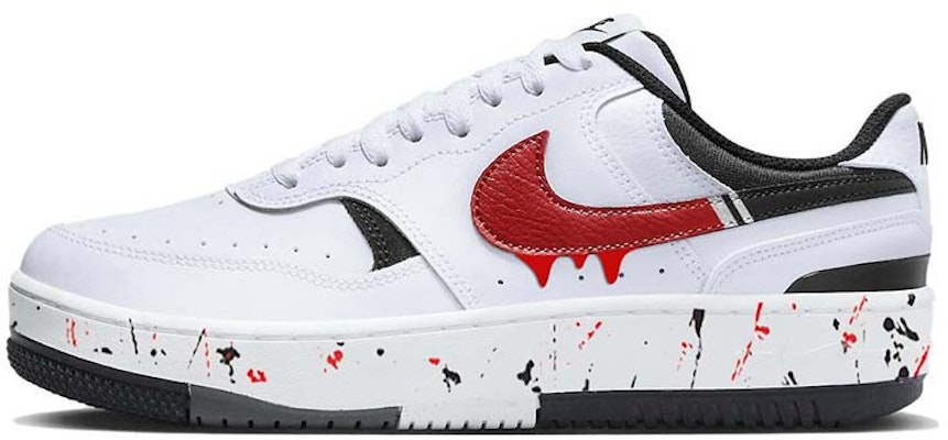 【定制球鞋】 Nike Gamma Force 流體潑墨 潮流百搭 塗鴉藝術 輕便耐磨 低幫 板鞋 女款 黑白紅 Buy 【定制球鞋】 Nike Gamma Force 流體潑墨 潮流百搭 塗鴉藝術 輕便耐磨 低幫 板鞋 女款 黑白紅