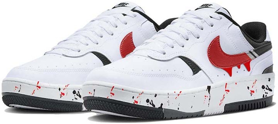 【定制球鞋】 Nike Gamma Force 流體潑墨 潮流百搭 塗鴉藝術 輕便耐磨 低幫 板鞋 女款 黑白紅 Lookbook 【定制球鞋】 Nike Gamma Force 流體潑墨 潮流百搭 塗鴉藝術 輕便耐磨 低幫 板鞋 女款 黑白紅
