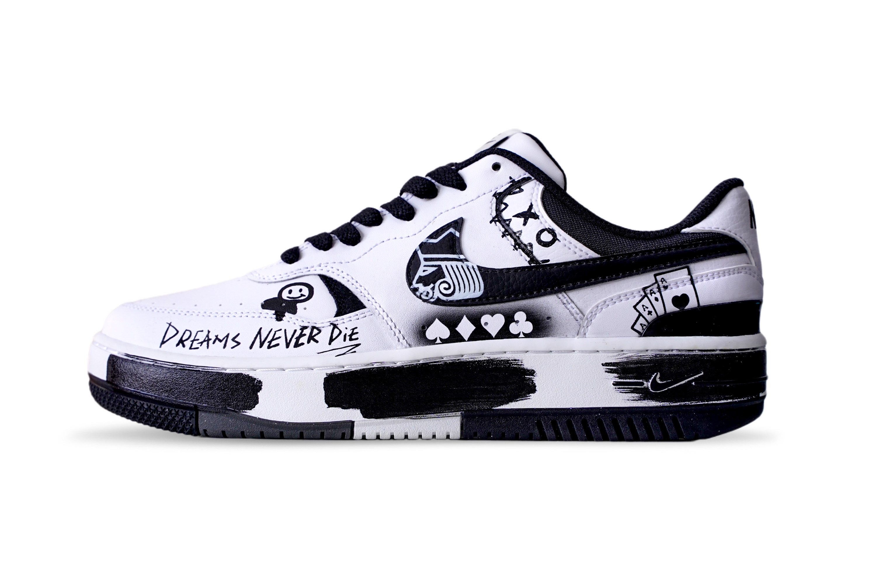 [Custom Shoes] (Women) Nike Gamma Force Low 'Graffiti Cowboy Poker Vibe'