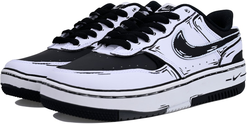 【定制球鞋】 Nike Gamma Force Vlad 潮流百搭 舒適防滑 低筒 板鞋 女款 黑白 Lookbook 【定制球鞋】 Nike Gamma Force Vlad 潮流百搭 舒適防滑 低筒 板鞋 女款 黑白