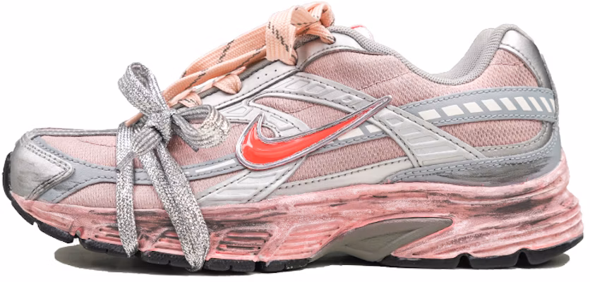 【訂製球鞋】Nike Initiator Risk 銀河甜心 芭蕾 綁帶 做舊擦色 透氣輕便 低筒 跑步鞋 女款 粉銀 Buy 【訂製球鞋】Nike Initiator Risk 銀河甜心 芭蕾 綁帶 做舊擦色 透氣輕便 低筒 跑步鞋 女款 粉銀