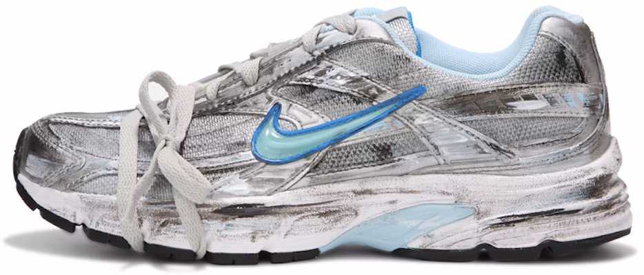 【訂製球鞋】Nike Initiator 心 復古機能 做舊荒土 dirty fit 綁帶 防滑耐磨 低筒 跑步鞋 女款 銀色 Buy 【訂製球鞋】Nike Initiator 心 復古機能 做舊荒土 dirty fit 綁帶 防滑耐磨 低筒 跑步鞋 女款 銀色