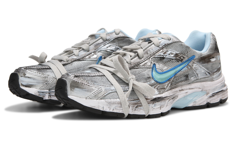 Lookbook 【訂製球鞋】Nike Initiator 心 復古機能 做舊荒土 dirty fit 綁帶 防滑耐磨 低筒 跑步鞋 女款 銀色