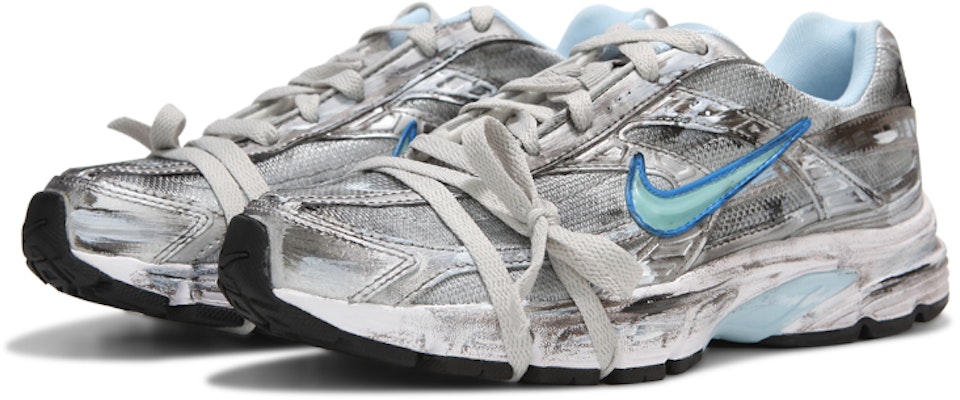 【訂製球鞋】Nike Initiator 心 復古機能 做舊荒土 dirty fit 綁帶 防滑耐磨 低筒 跑步鞋 女款 銀色 Lookbook 【訂製球鞋】Nike Initiator 心 復古機能 做舊荒土 dirty fit 綁帶 防滑耐磨 低筒 跑步鞋 女款 銀色