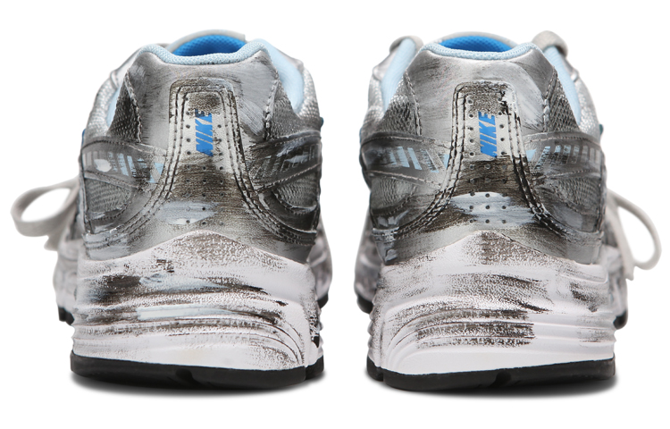 Shop 【訂製球鞋】Nike Initiator 心 復古機能 做舊荒土 dirty fit 綁帶 防滑耐磨 低筒 跑步鞋 女款 銀色