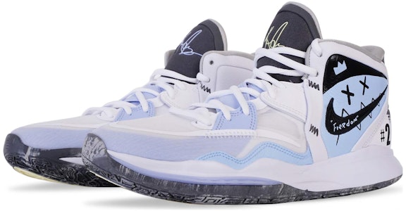 (W) 나이키 카이리 8 '스마일 그라피티 화이트 블루' (커스텀) DD0334-102(Team71-笑脸涂鸦) Lookbook (W) 나이키 카이리 8 '스마일 그라피티 화이트 블루' (커스텀) DD0334-102(Team71-笑脸涂鸦)