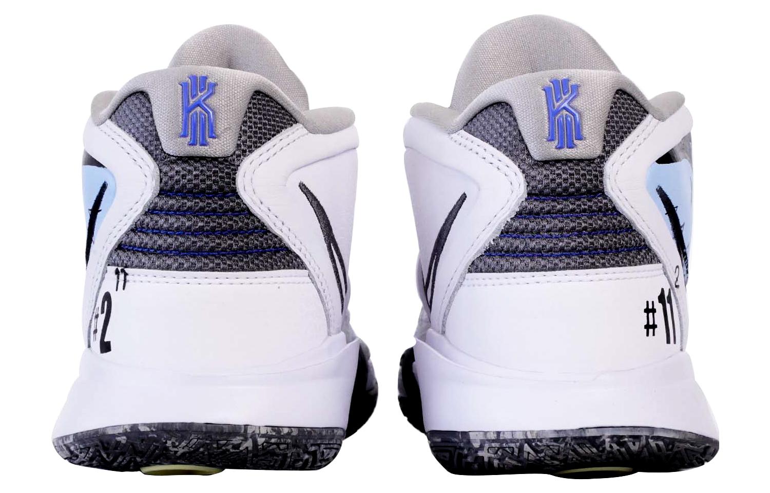 Shop (W) [Kasut Custom] Nike Kyrie 8 'Smiley Graffiti Putih Biru' DD0334-102(Team71-笑脸涂鸦)