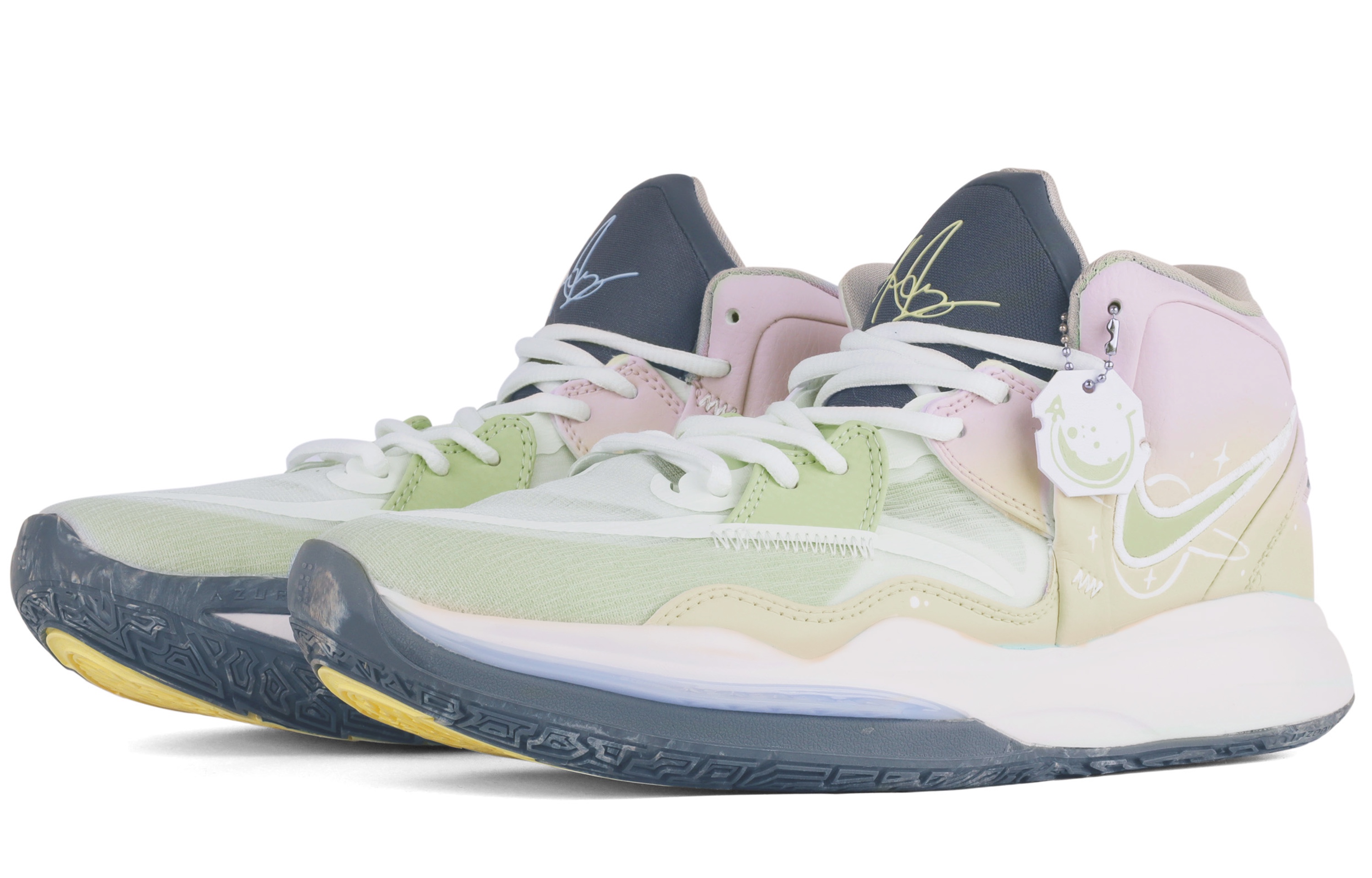 Lookbook (W) [Kasut Custom] Nike Kyrie 8 Infinity 'Interstellar Kuning Putih' DD0334-102(Team63-星际穿越黄）