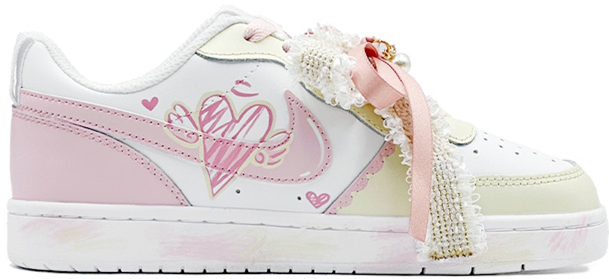 【定製球鞋】Nike 聖誕禮遇 蝴蝶結思念 特殊鞋盒 附贈聖誕襪 百搭潮流 防滑耐磨 低筒 滑板鞋 女款 粉白色 Order 【定製球鞋】Nike 聖誕禮遇 蝴蝶結思念 特殊鞋盒 附贈聖誕襪 百搭潮流 防滑耐磨 低筒 滑板鞋 女款 粉白色