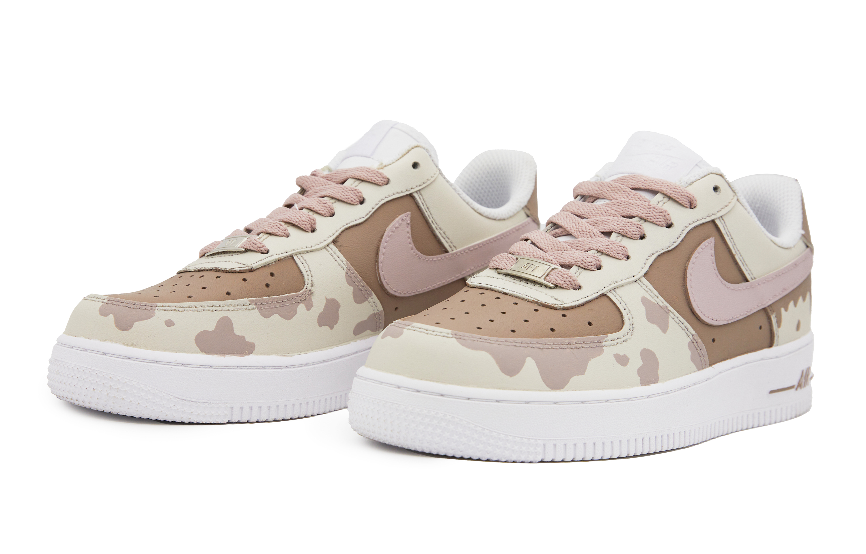 Lookbook 【客製化球鞋】 Nike 吉祥吉米 塗鴉 流體 奶油甜心 復古 耐磨 低筒 板鞋 女款 米棕