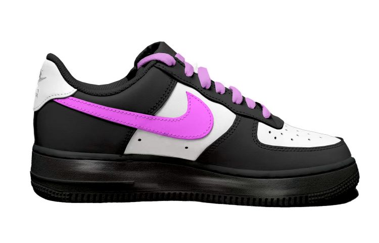 Order (W) [Kasut Custom] Nike Low 'Smiley Hitam Putih Merah Jambu' DD8959-100(Team拾玖-粉色三钩女S-BOX)