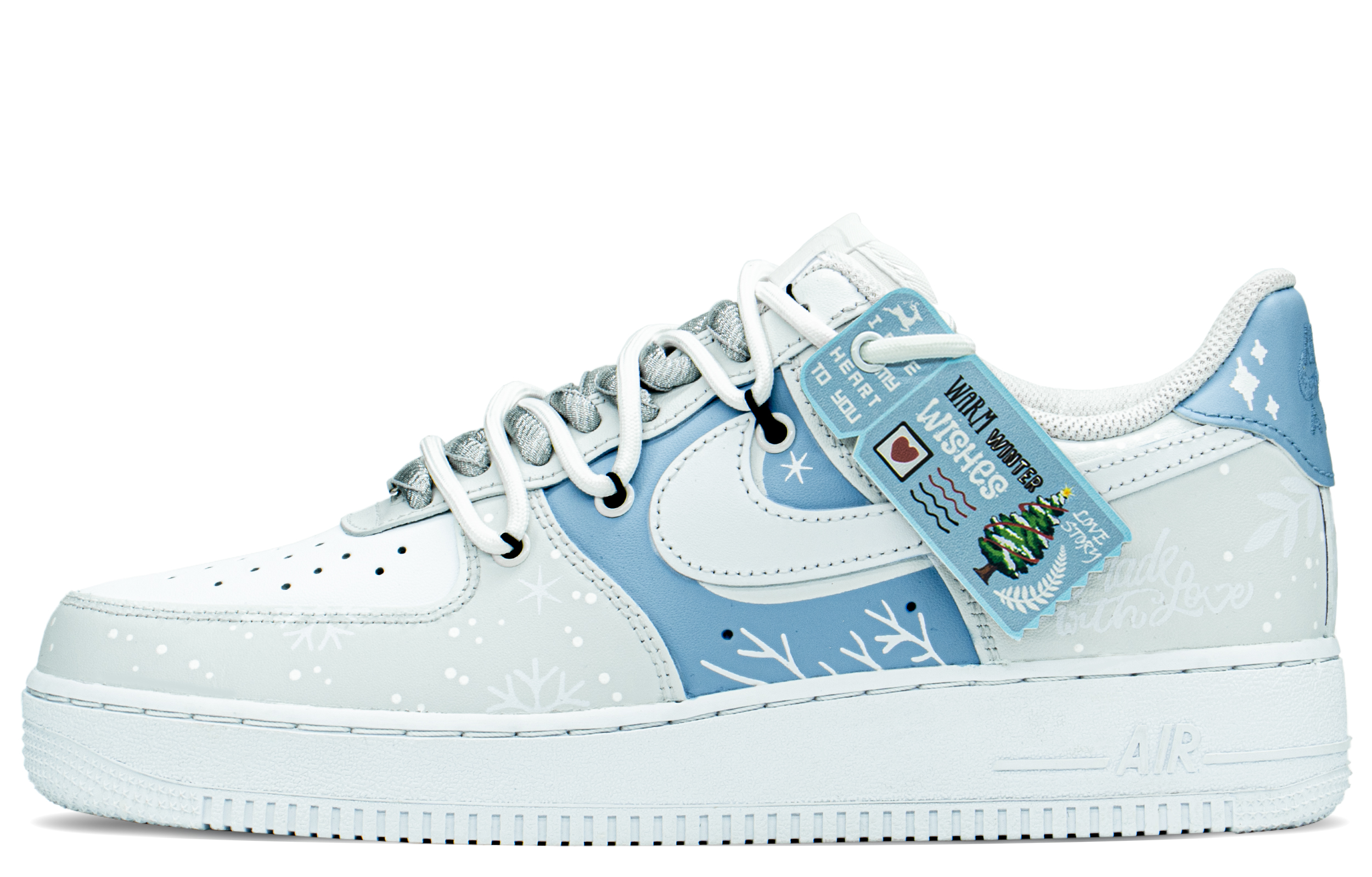 [Custom Shoes] (Women) Nike Low 'Valentine's Day Ice Blue'