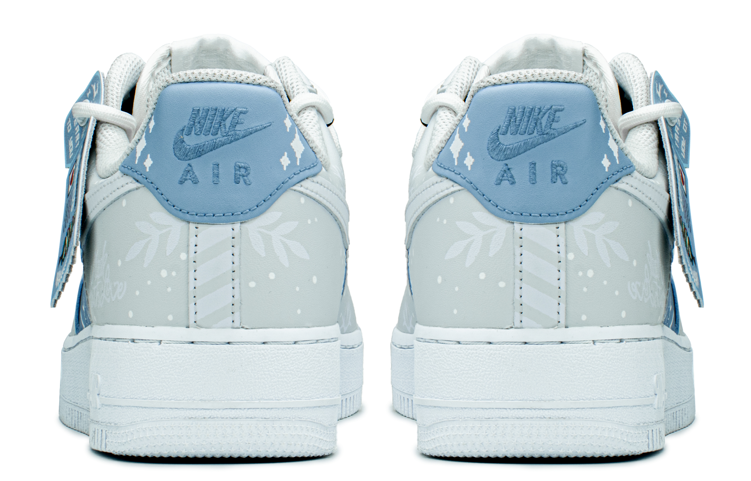 Shop 【客製化運動鞋】Nike 清爽冰雪 情人節 愛情製造 解構 低筒 板鞋 女款 冰藍