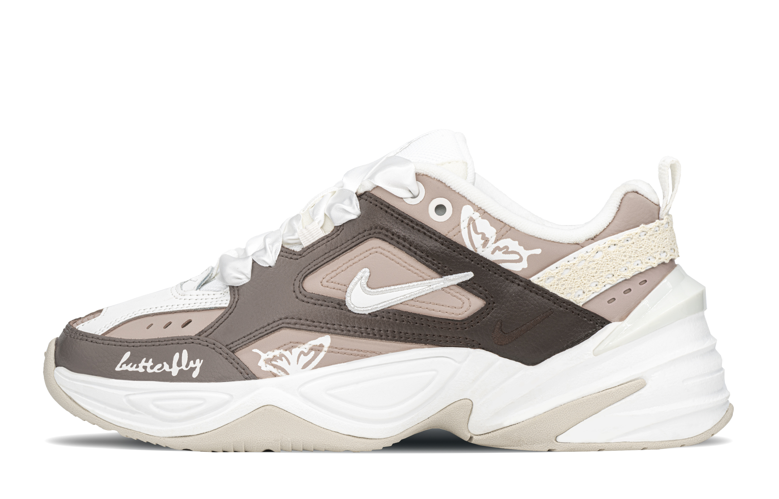 [Custom Shoes] (W) Nike M2K 'Meilade Butterfly Pink Brown'