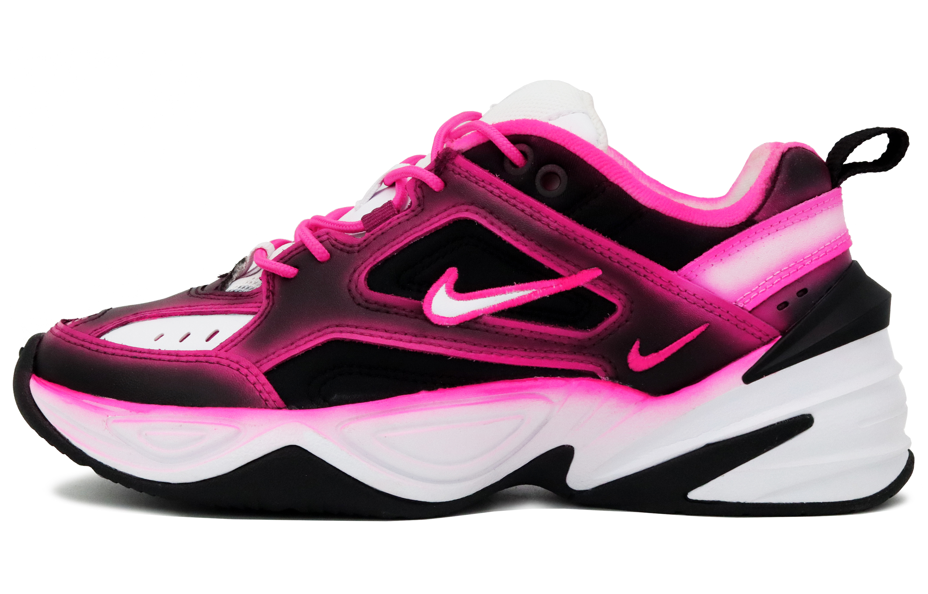 [Custom Shoes] (W) Nike M2K Tekno 'Black Neon Pink'
