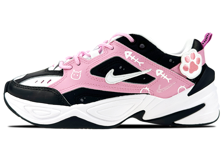[Custom Shoes] (W) Nike M2K Tekno 'Black Pink Graffiti'