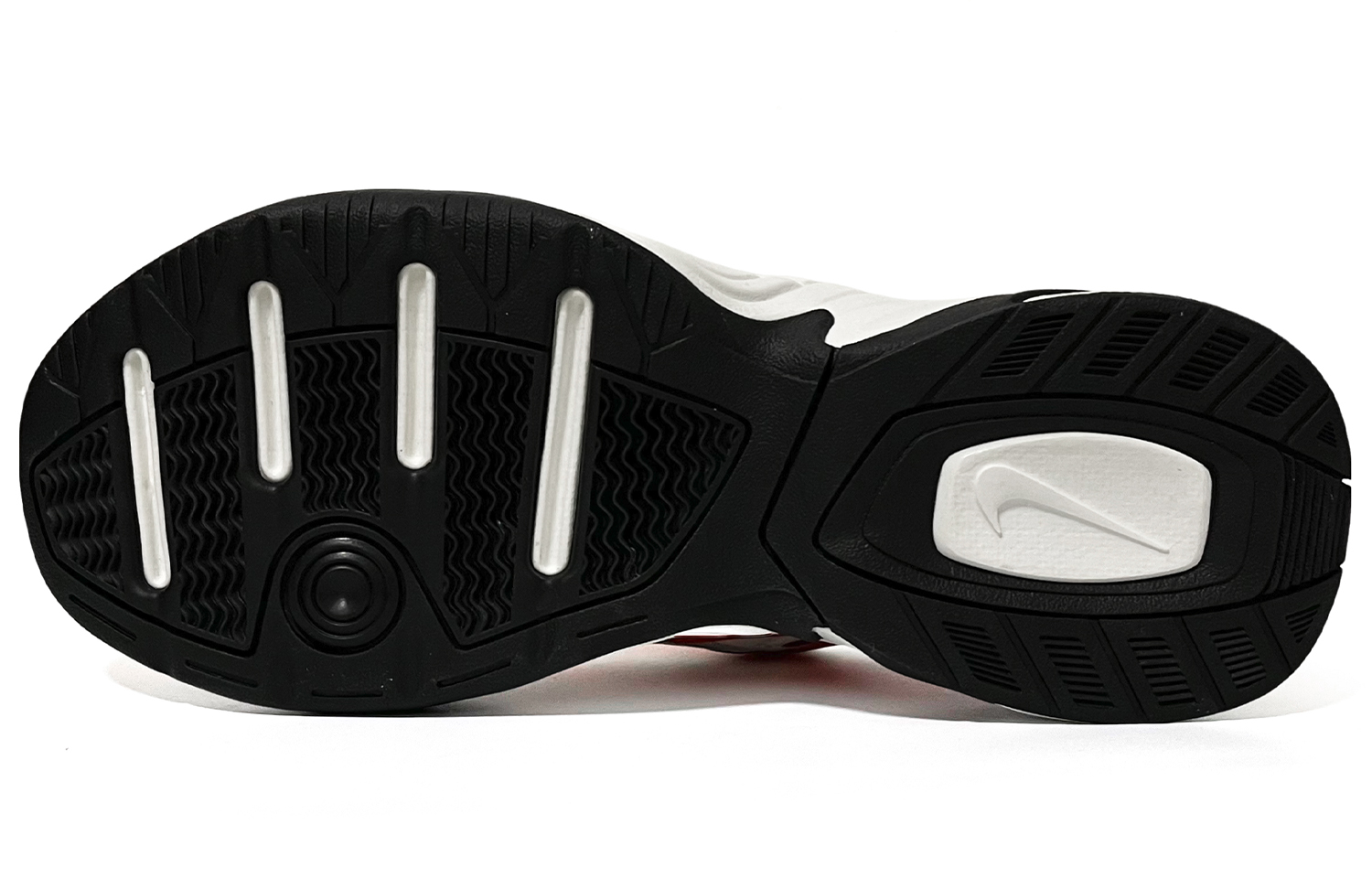 Details for 【訂製運動鞋】Nike M2K 合成皮 Tekno 告白熊貓 黑白經典 Team Orange 防滑 低筒 爸爸鞋 女款 白橙