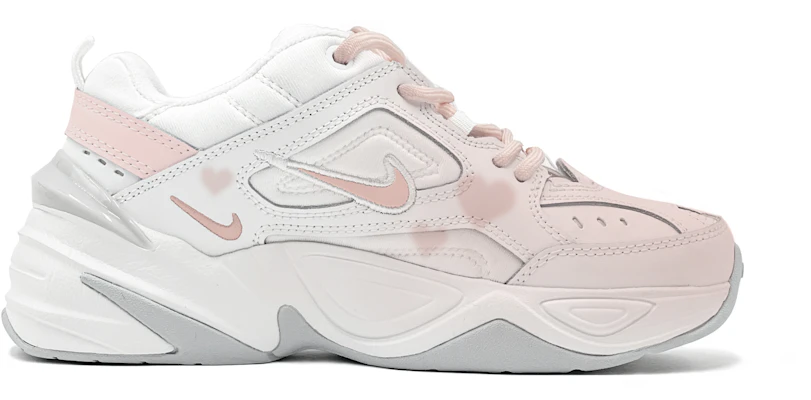 【定製球鞋】 Nike M2K Tekno愛心櫻花增高特殊禮盒低筒板鞋女款粉白 Order 【定製球鞋】 Nike M2K Tekno愛心櫻花增高特殊禮盒低筒板鞋女款粉白