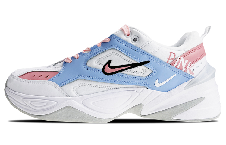 [Custom Shoes] (W) Nike M2K Tekno 'Color-Block Graffiti Pink-Blue'